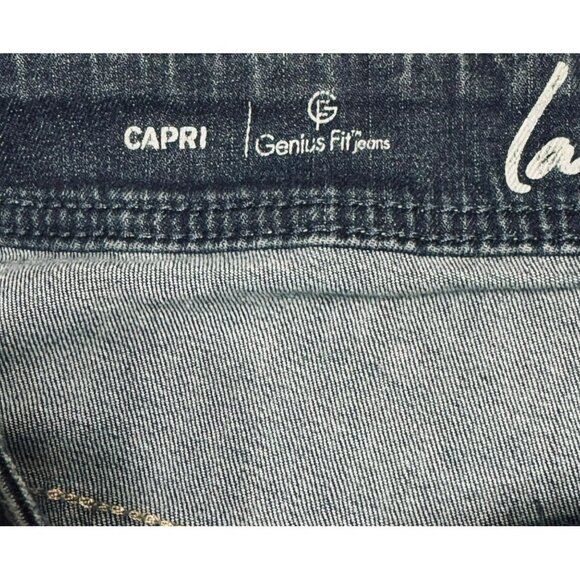 Lane Bryant Genius Fit Capri Jeans Size 22 Dark Wash Stretch Denim - Picture 4 of 10